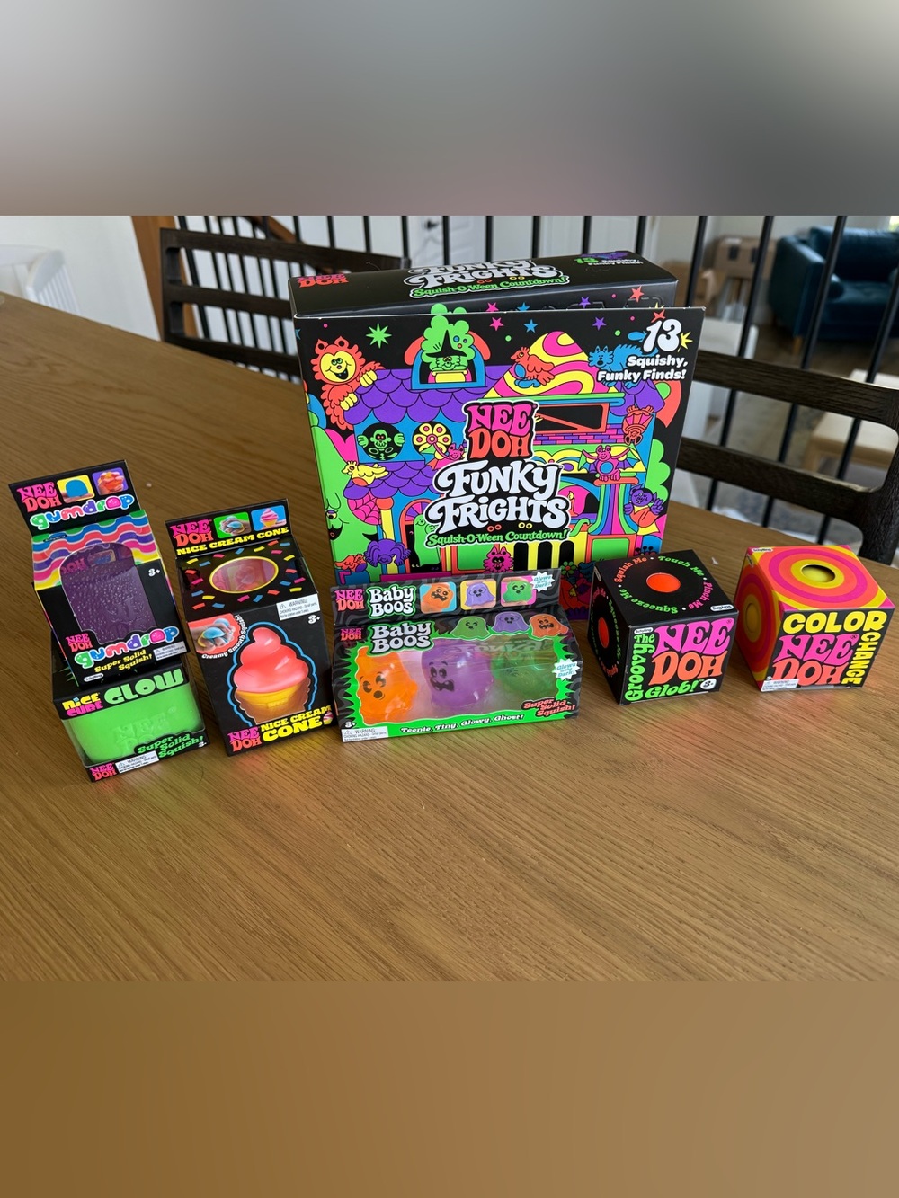 Halloween NeeDoh Bundle: Funky Frights + Assorted NeeDohs NWT 🎃🕷️🔮🧙👻